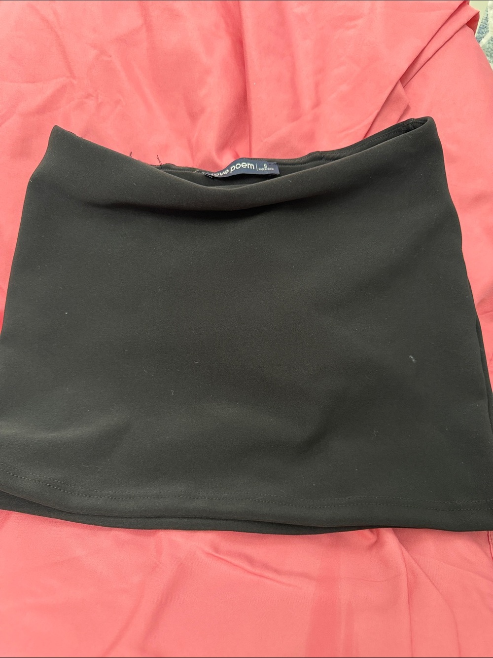 Black Stretch Mini Skirt